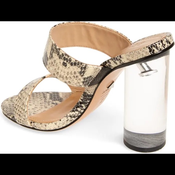 SCHUTZ Veridiana Transparent Column Heel Sandal 8 - Picture 3 of 13